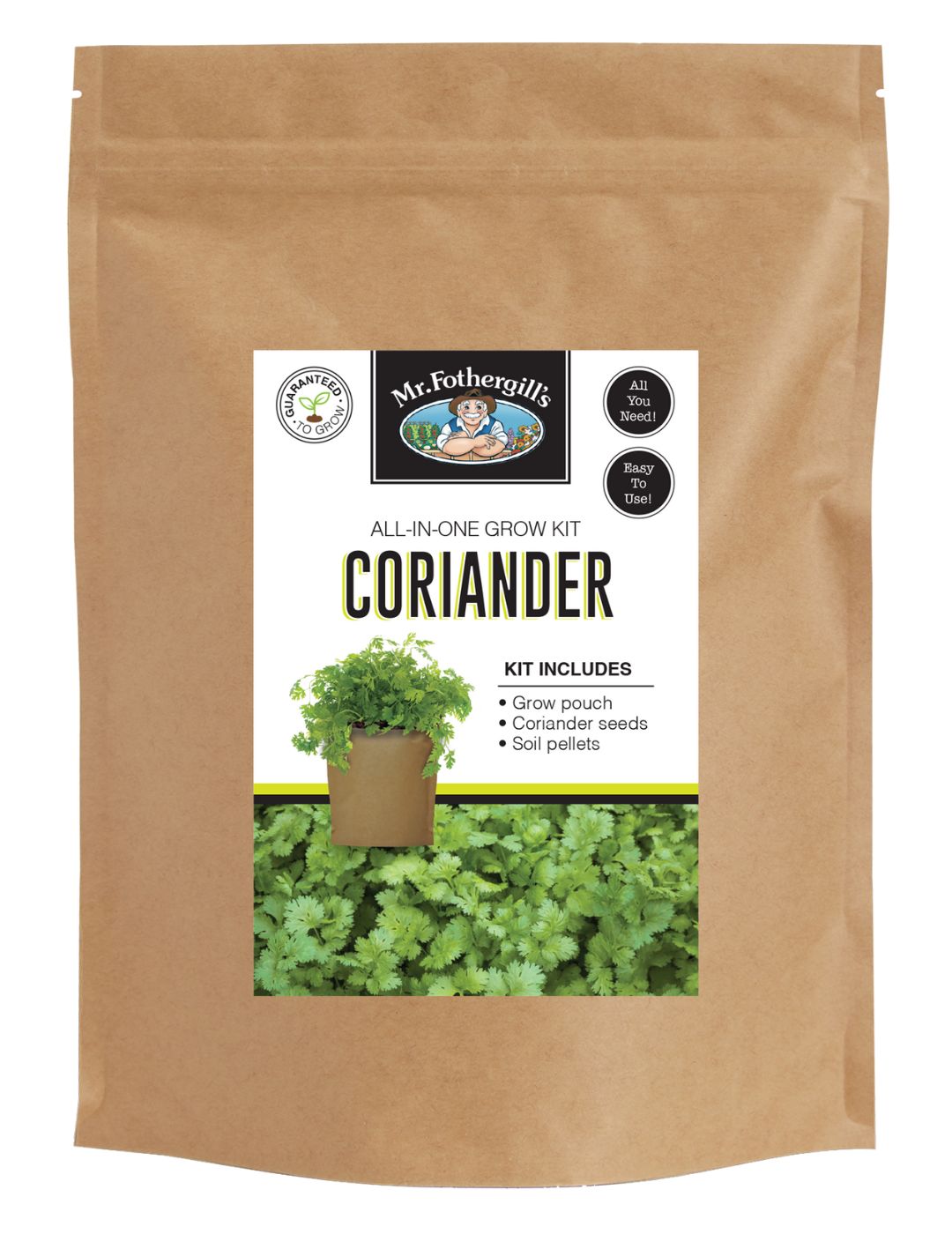 Coriander Seed Grow Pouch Kit