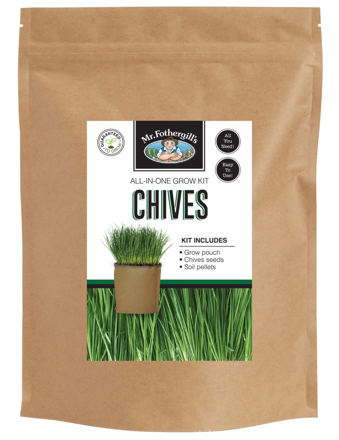 Chives Seed Grow Pouch Kit