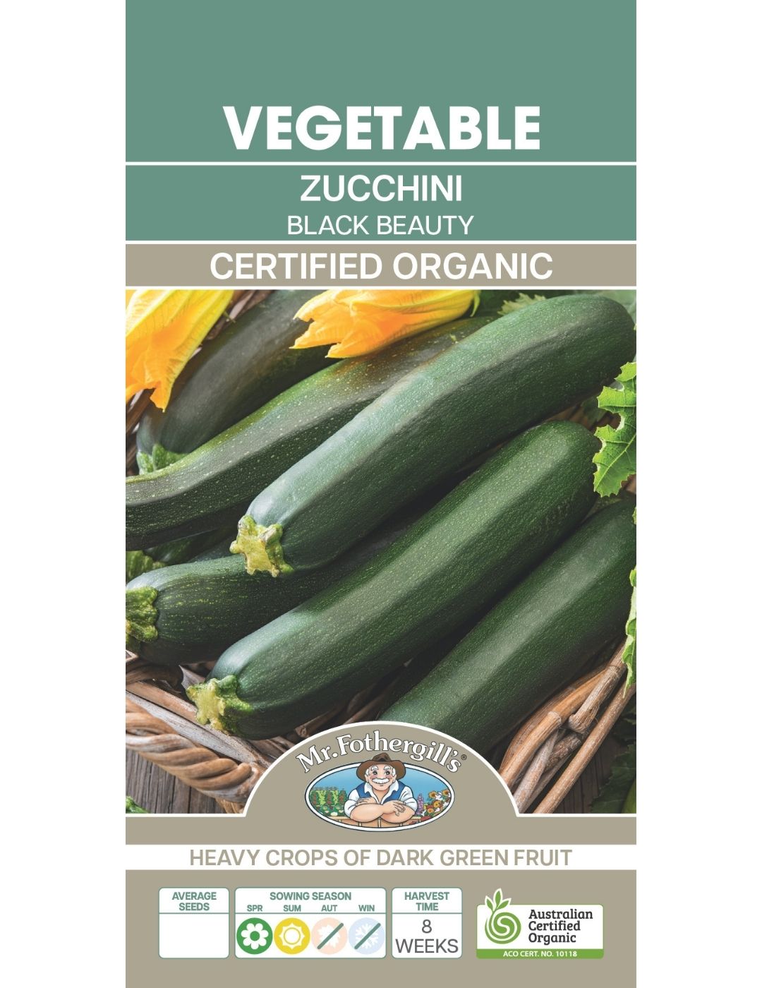 Zucchini Black Beauty ORGANIC