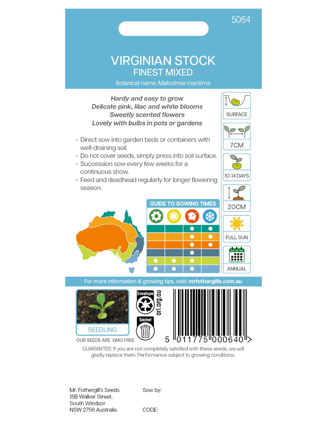 Finest Virginian Stock Mixed Seeds