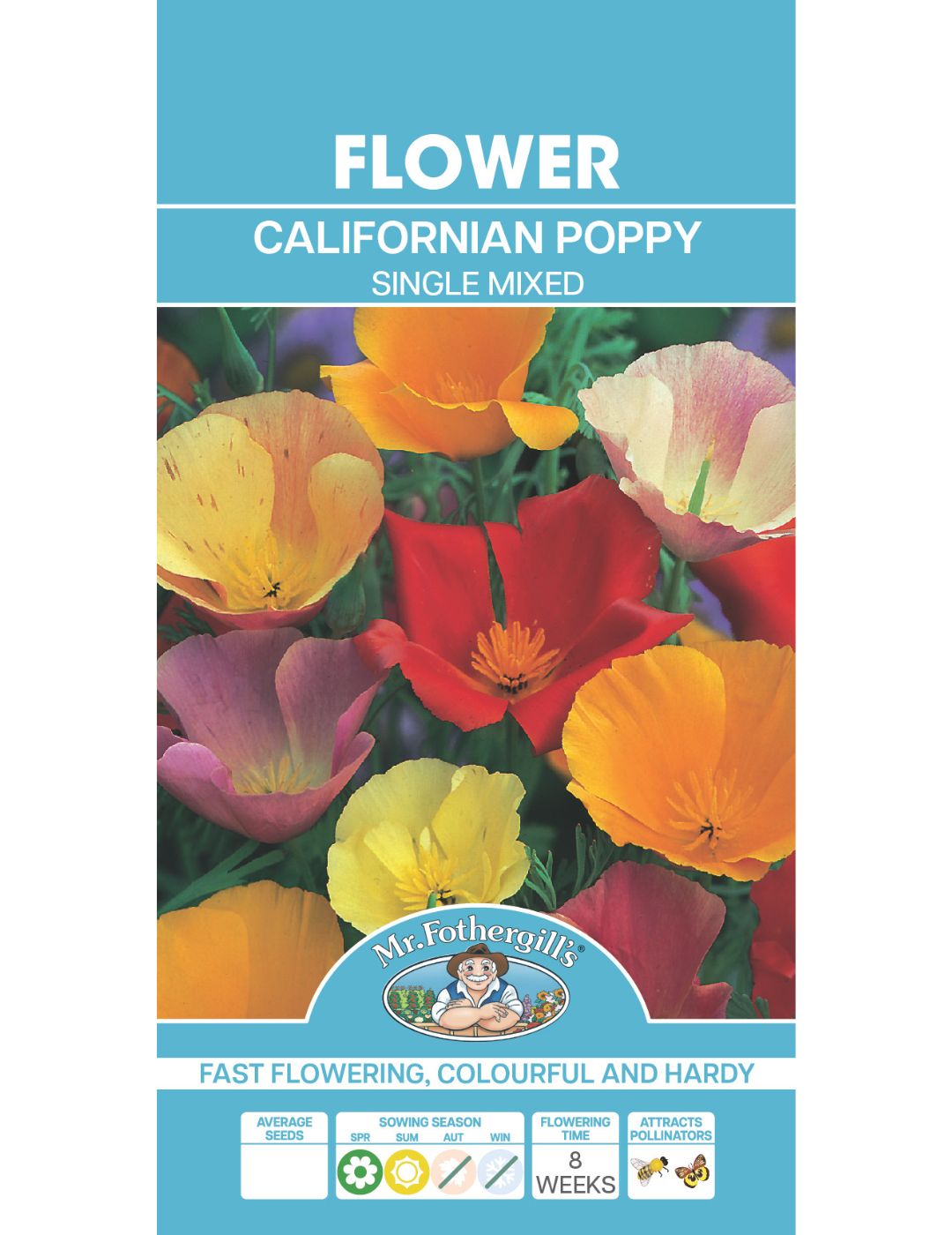 Californian Poppy Single Mixed Seeds