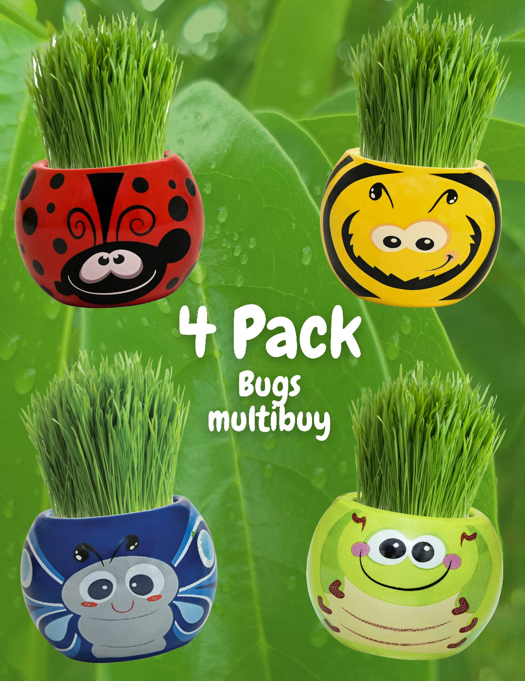 Grass Hair Kit - Bugs 4 Pack