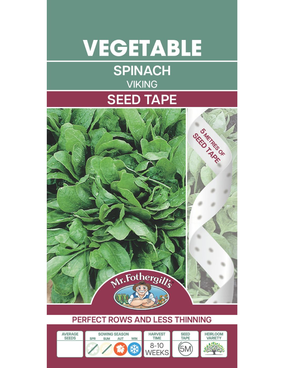 Spinach Viking Seed Tape