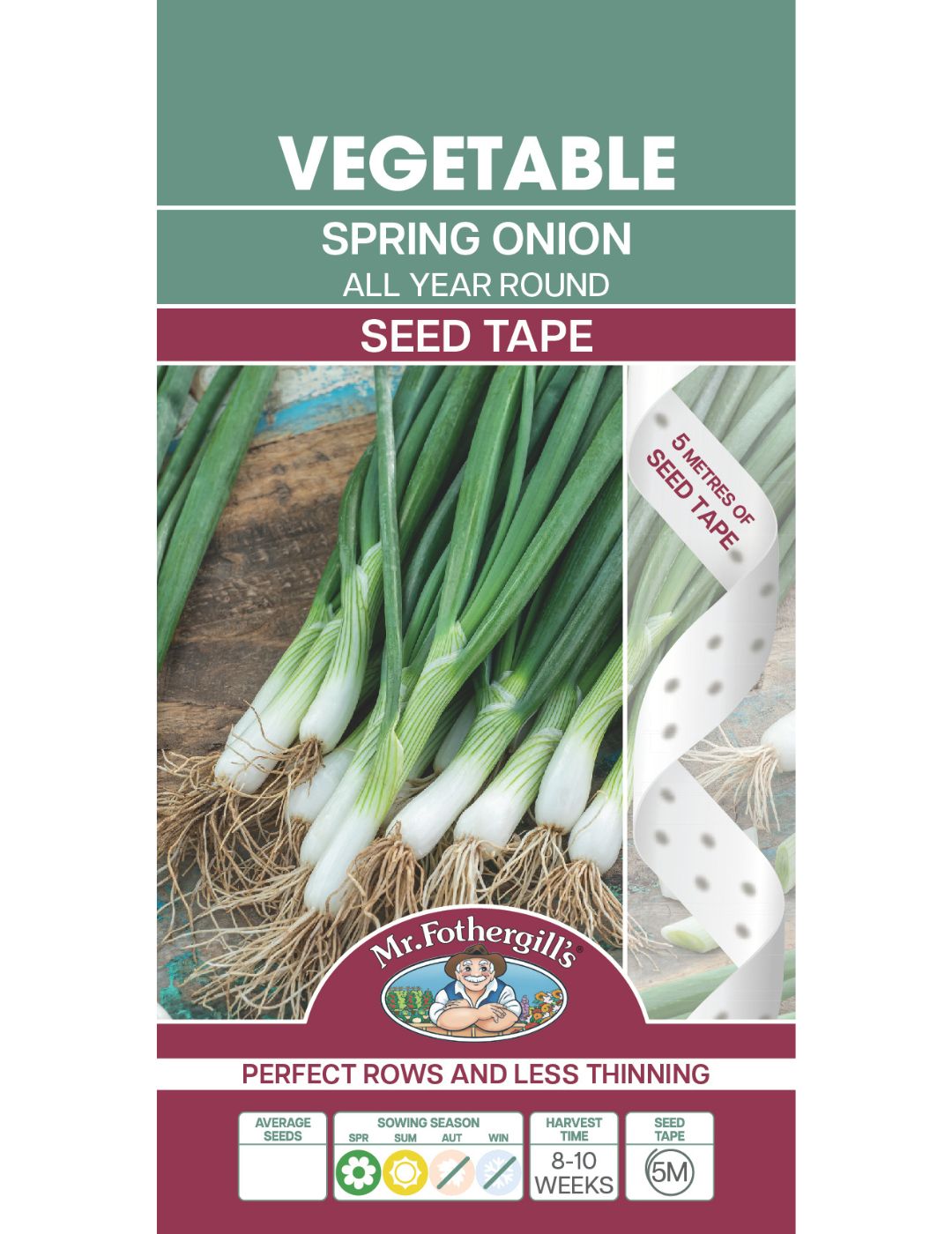 Spring Onion All Year Round Seed Tape