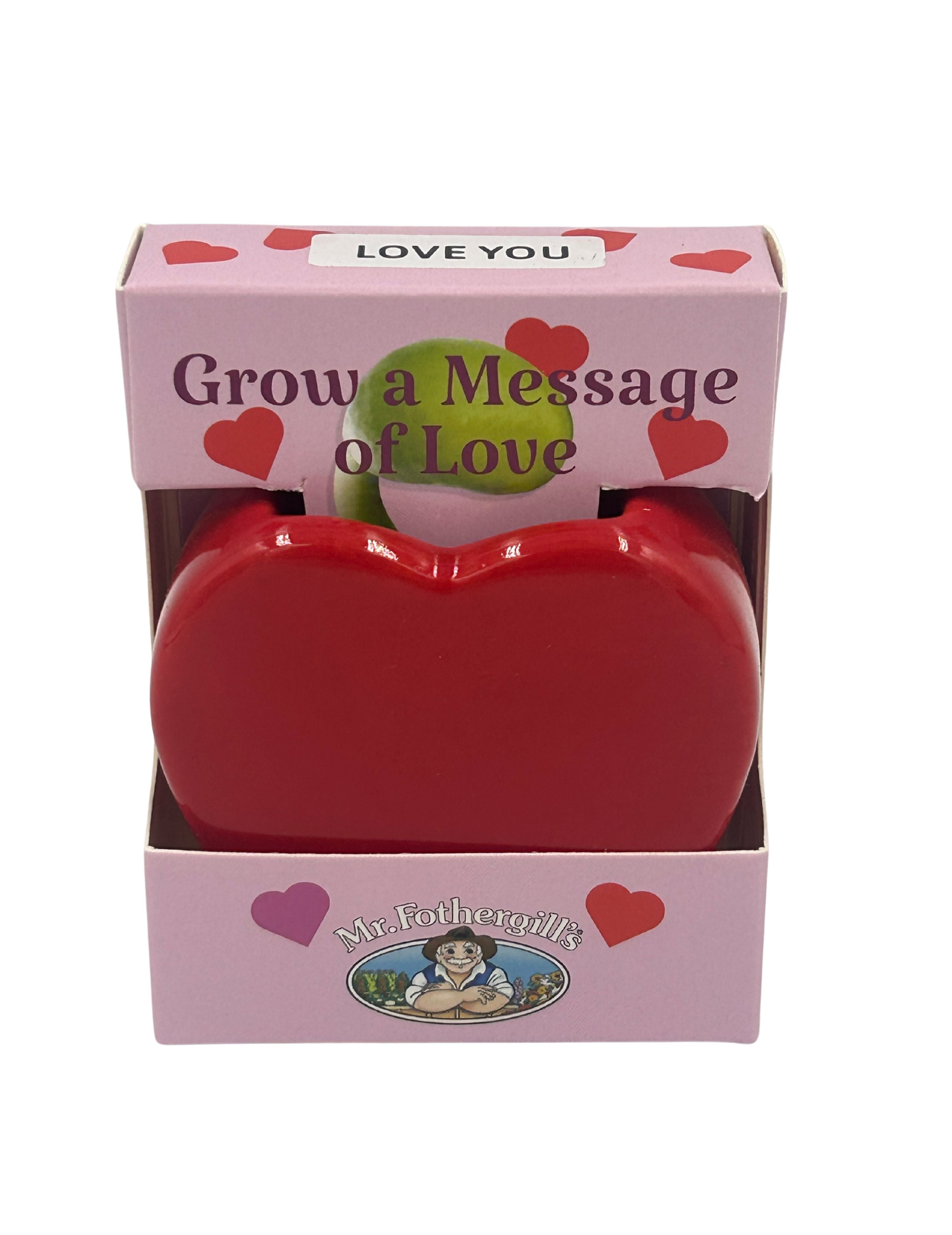 Love Heart Vase Grow Kit