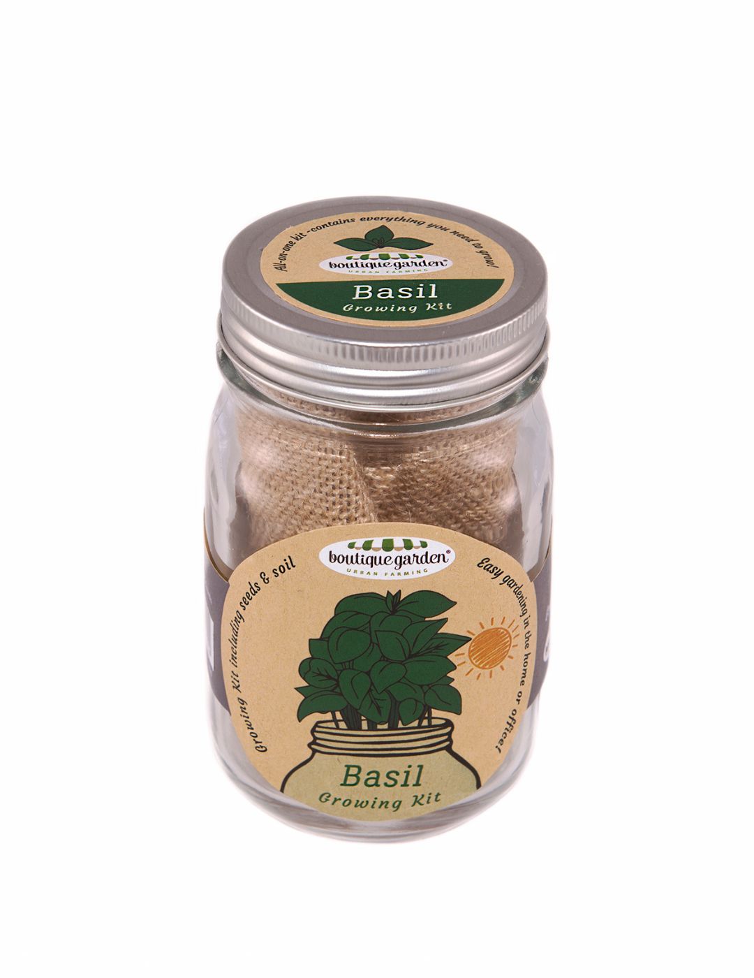 Mason Jar Grow Kits - Basil