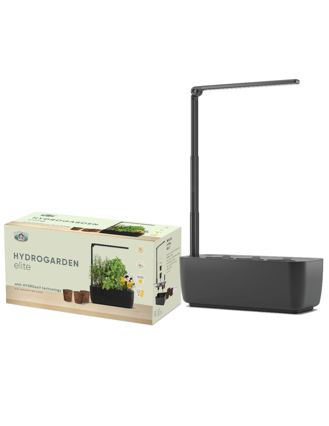 HydroGarden Elite Hydroponic Grow Kit - Black