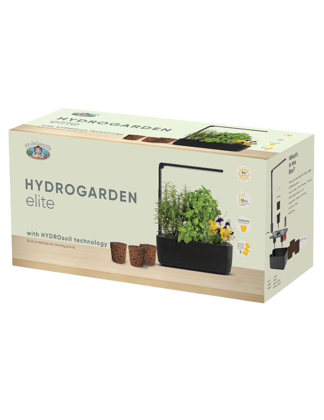 HydroGarden Elite Hydroponic Grow Kit - Black