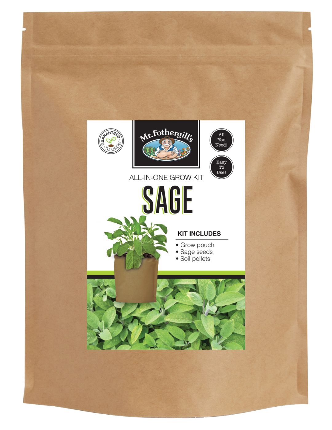 Sage - Grow Pouch Kit