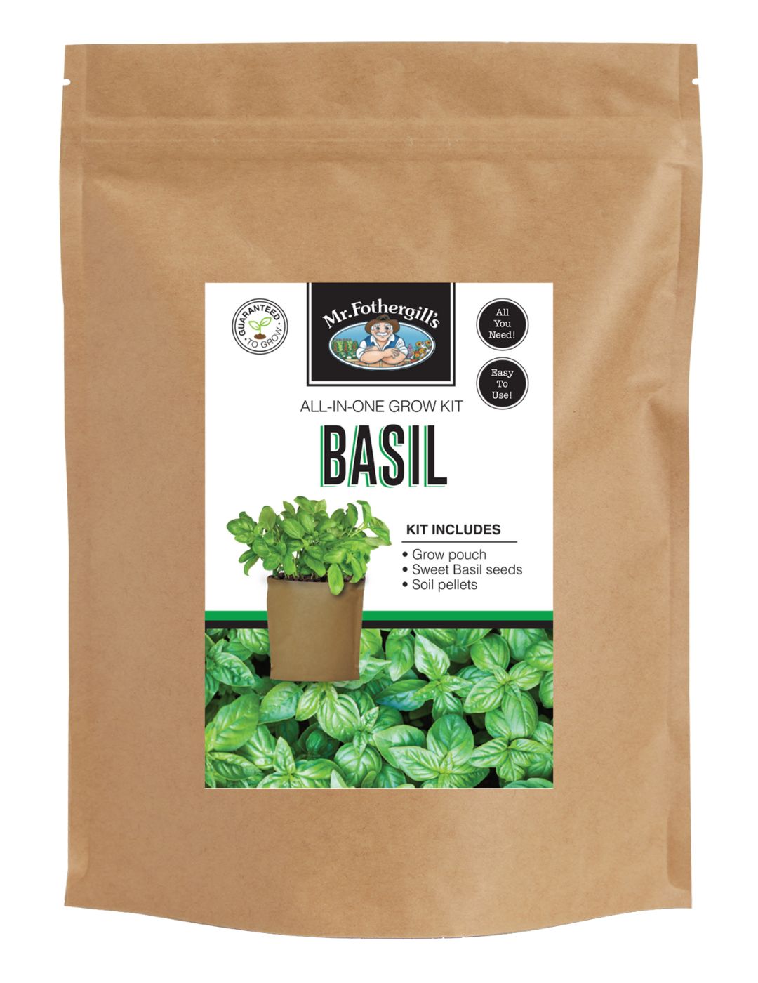 Basil Seed Grow Kit Pouch