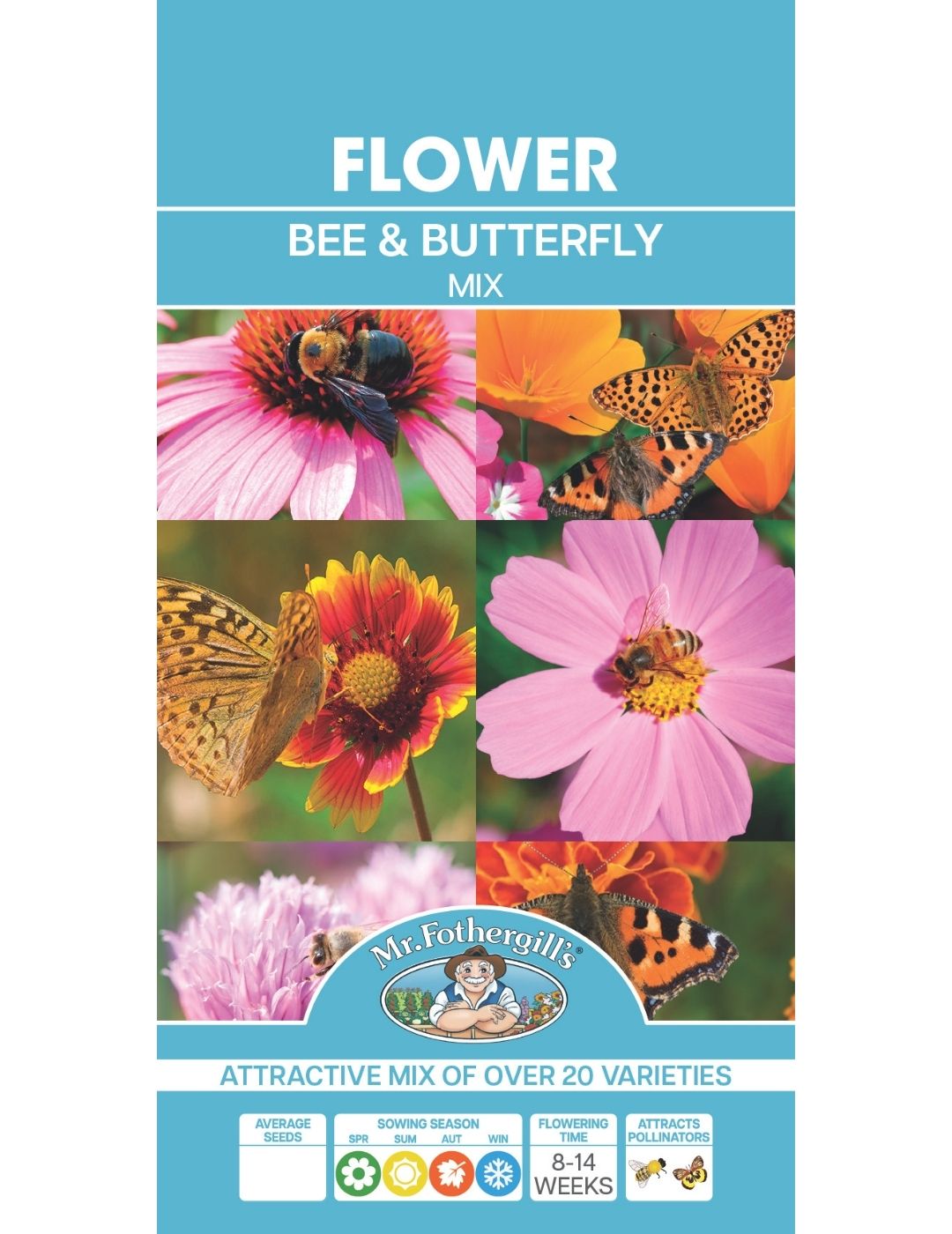 Bee and Butterfly Flower Mix Seeds