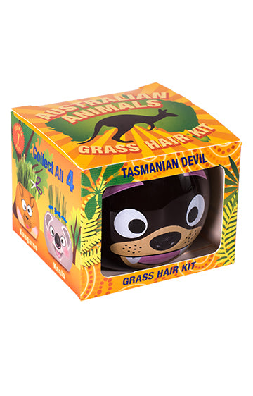 Grass Hair Kit - Aussie Animals (Tasmanian Devil)