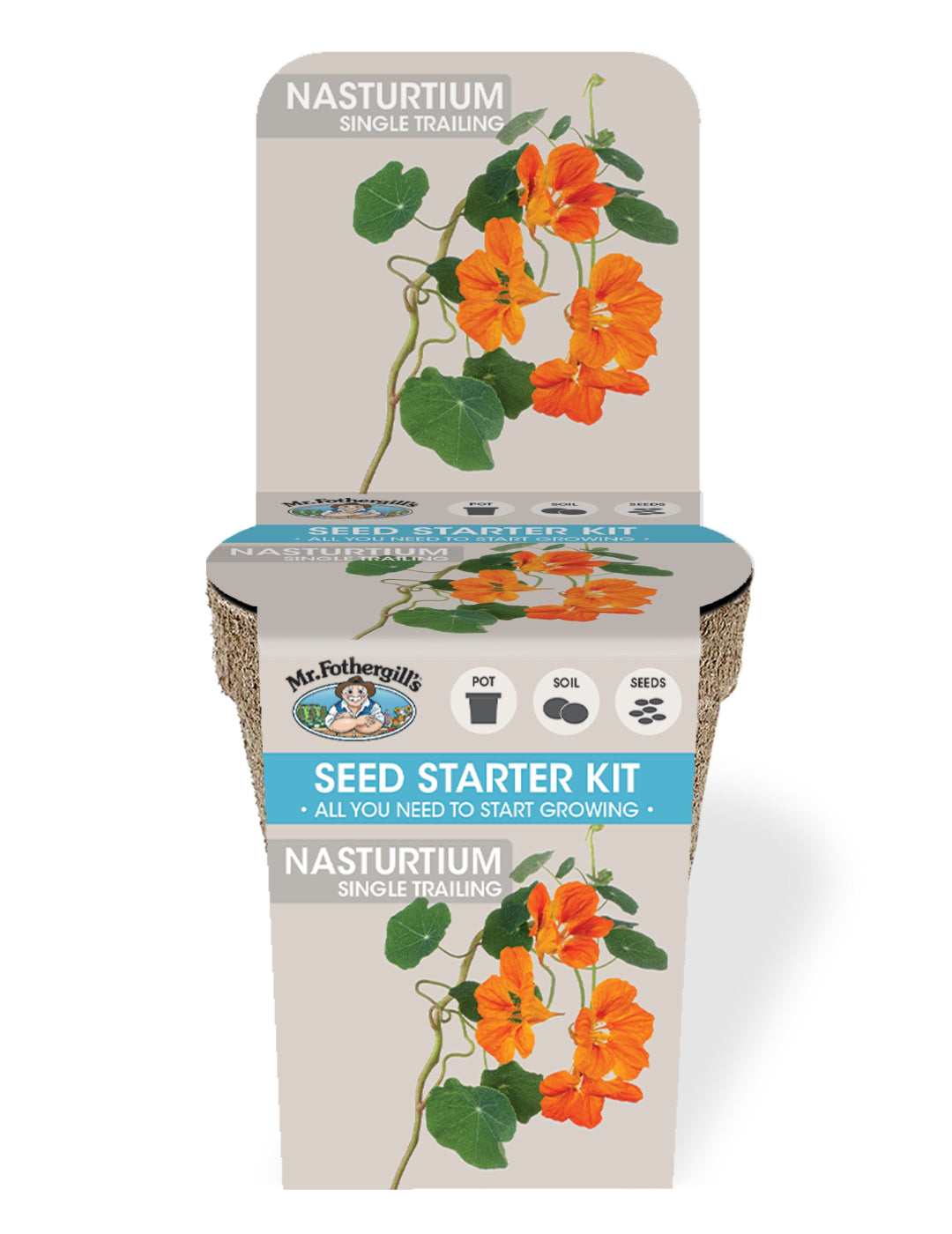 Nasturtium Single Trailing Seed Starter Kit