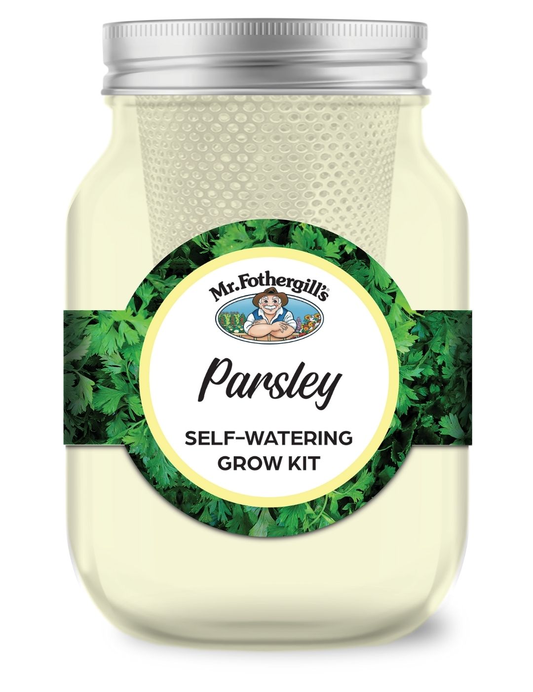 Self Watering Mason Jar - Parsley Italian