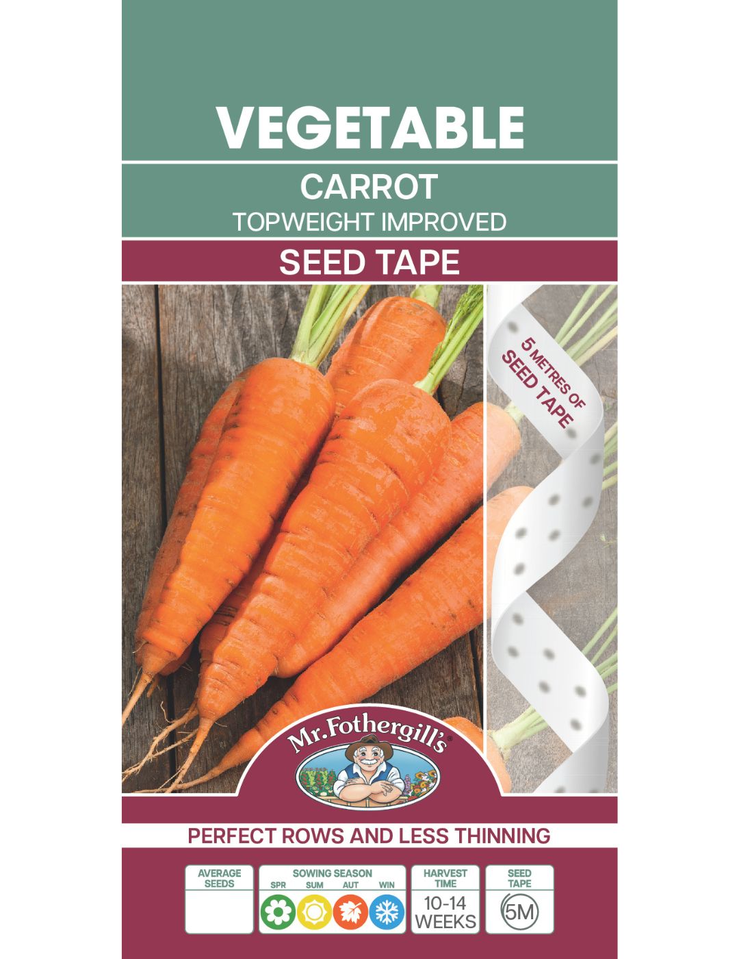 Carrot Topweight Seed Tape