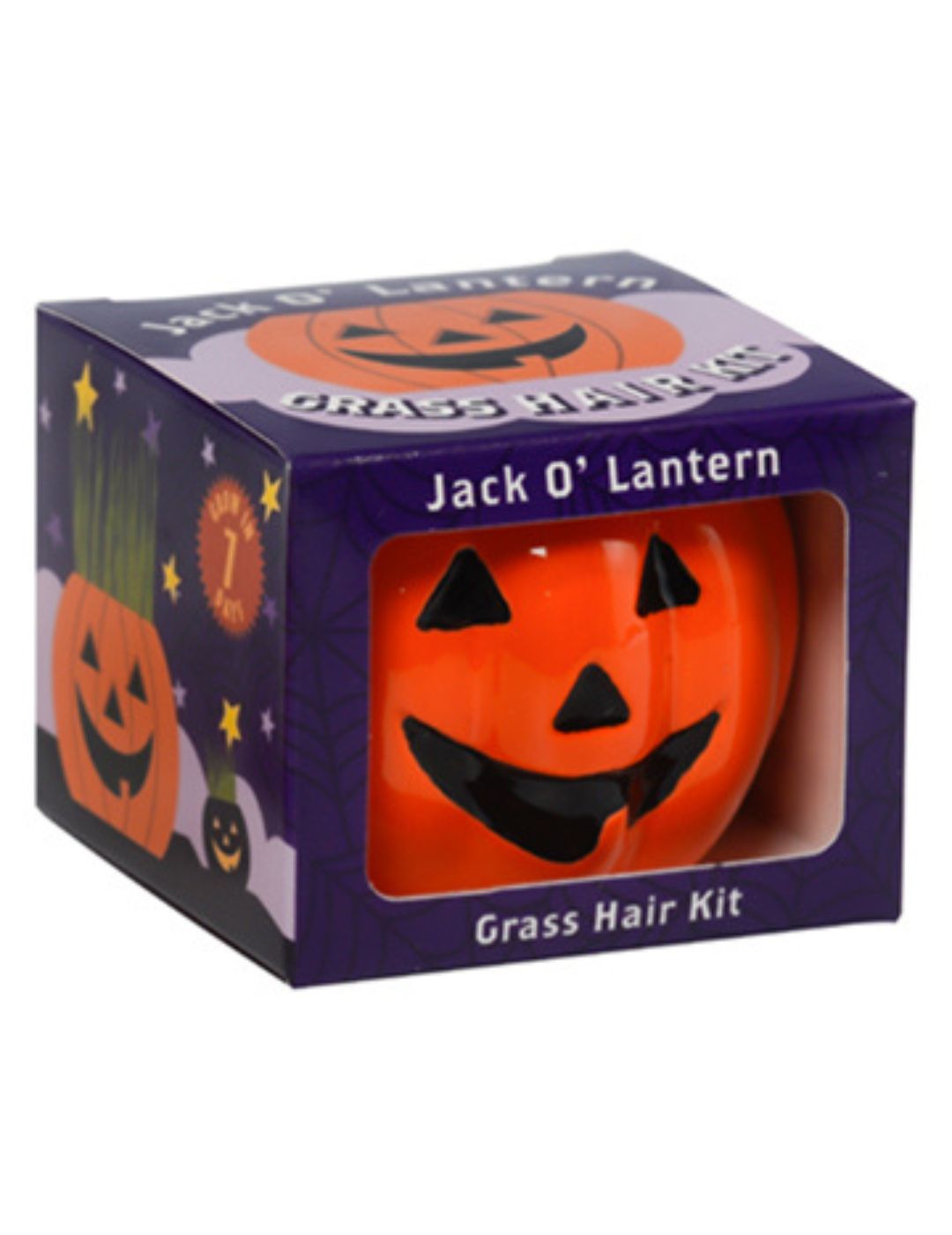 Grass Hair Kit -  Halloween Pumpkin (Jack O Lantern)