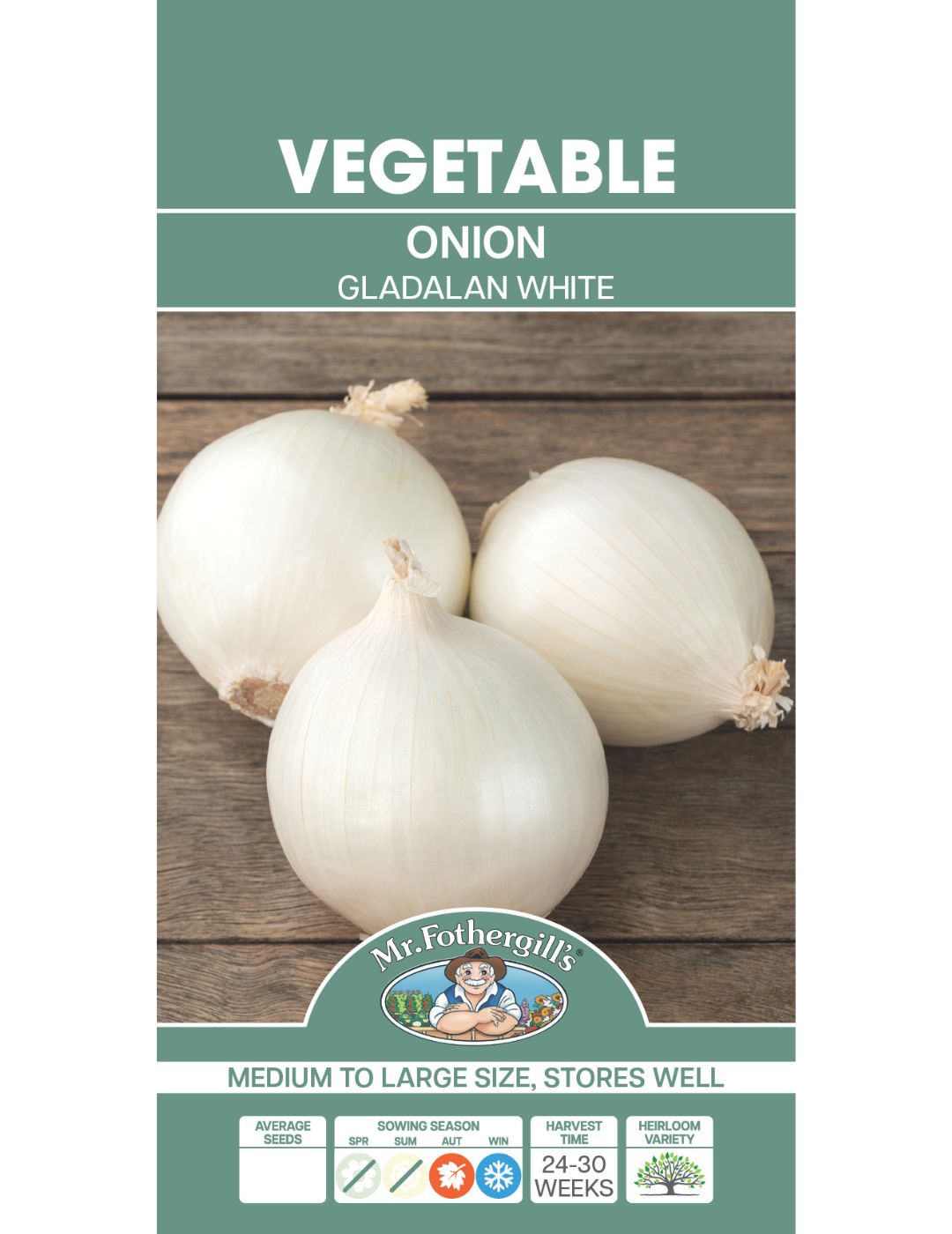 Gladalan White Onion Seeds