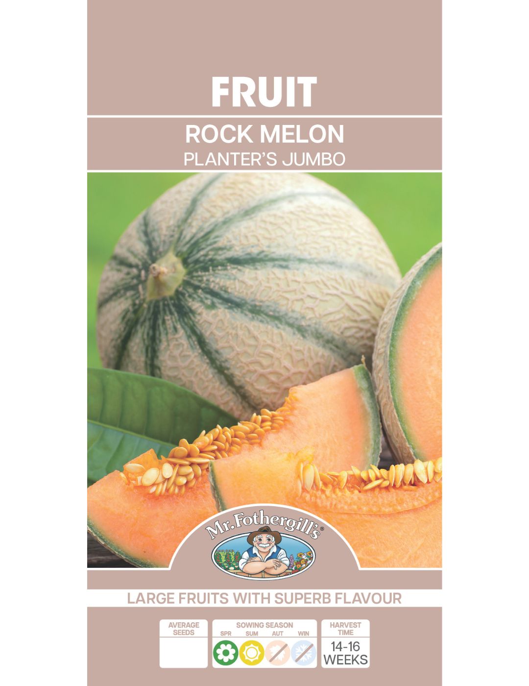 Rock Melon Planters Jumbo Seeds