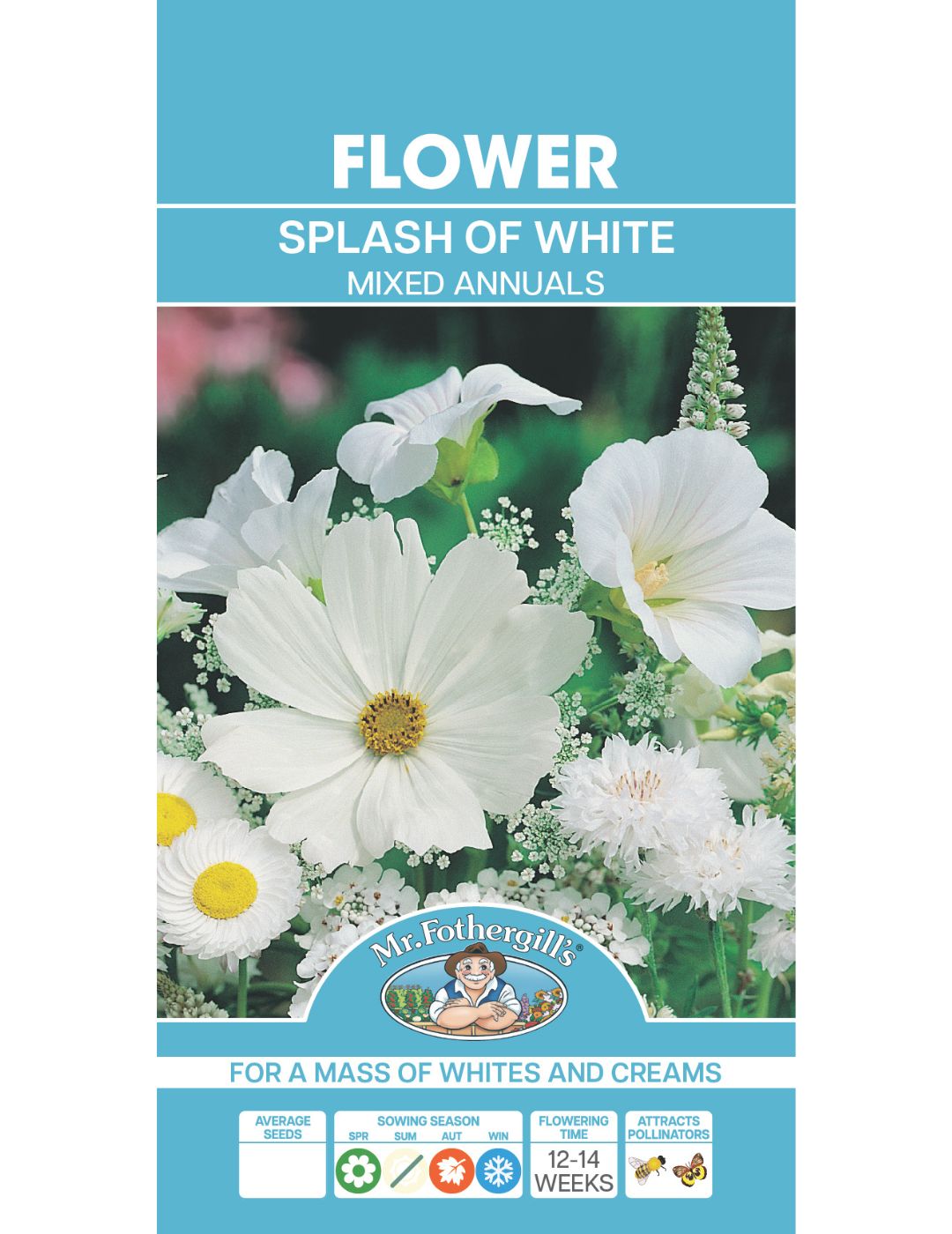 Splash of White Mixed Annuals Seeds