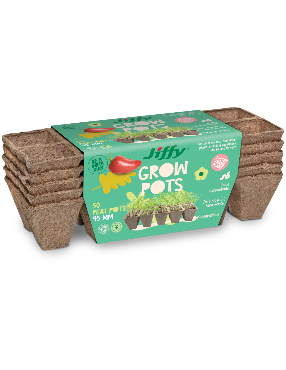 Jiffy 45mm Strips (50 Jiffy Pots)