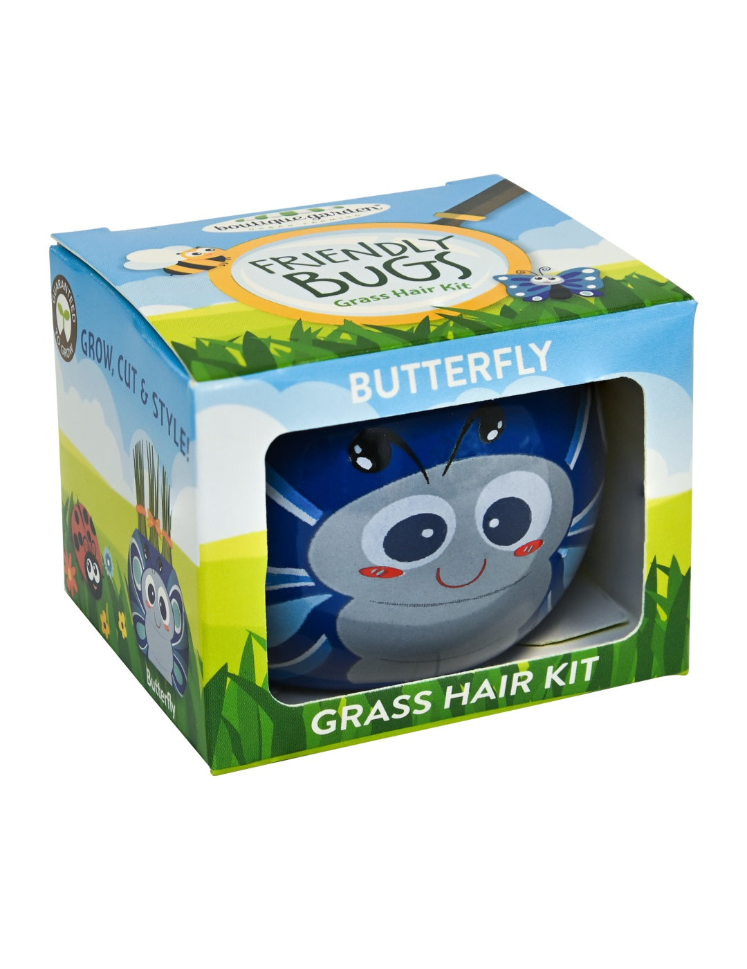 Grass Hair Kit - Friendly Bugs (Butterfly)