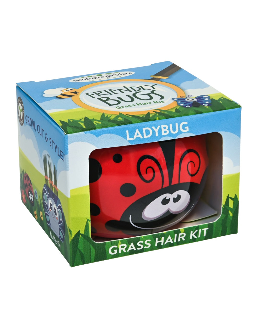 Grass Hair Kit - Friendly Bugs (Ladybug)