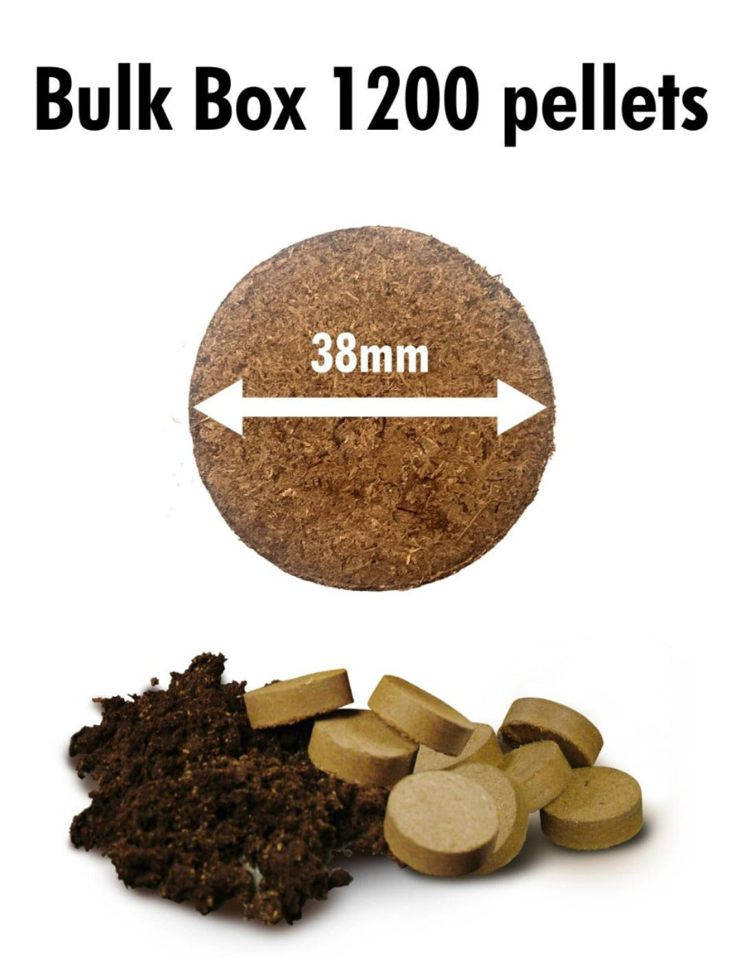 Jiffy Quick Soil Mix 38mm Peat Pellets - 1200 Bulk Pack