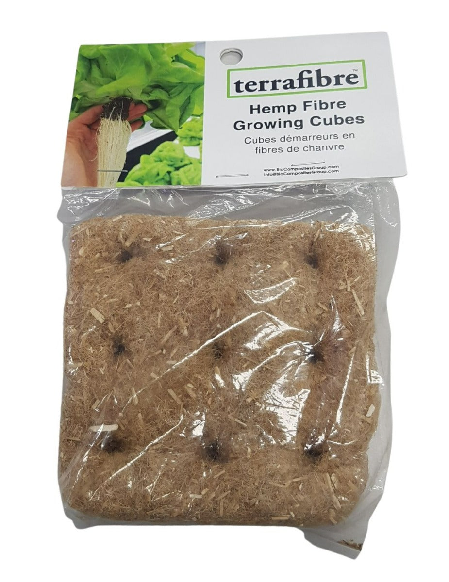 Terrafibre Hemp 1.5" Growing Cubes  (9 pack)